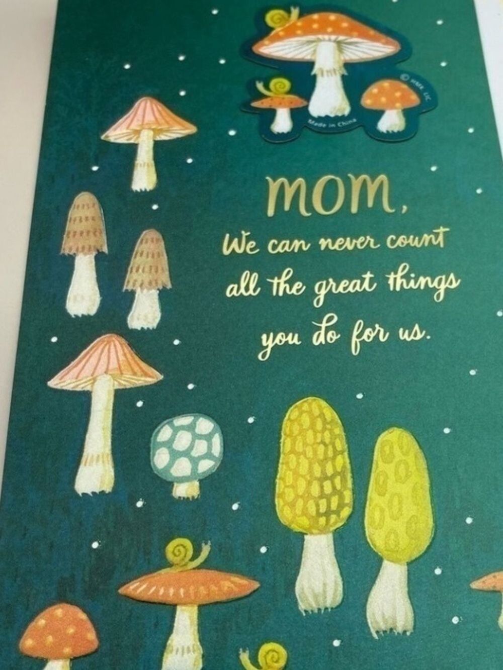 Mother’s Day Mushroom Card Rare